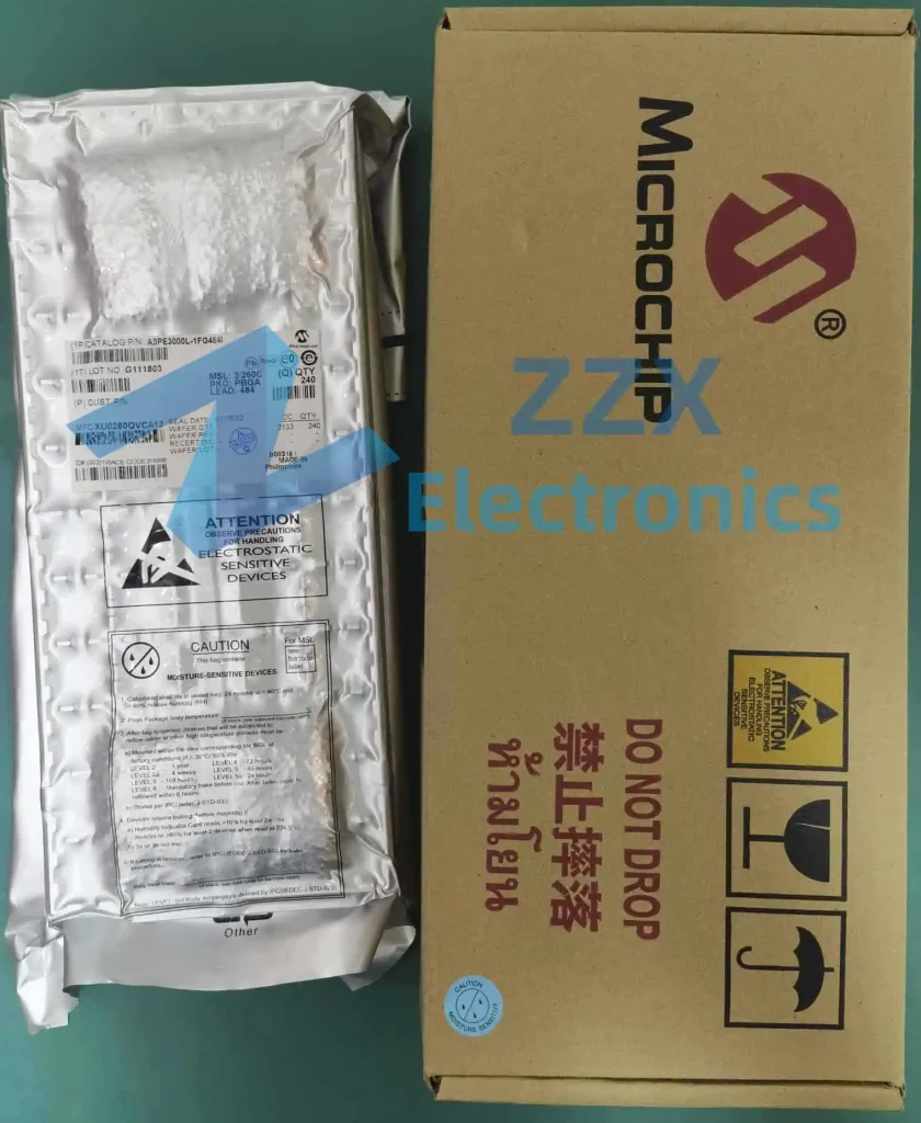 a3pe3000l-1fg484i-microchip-original-sealed-packaging A3PE3000L-1FG484I in original Microchip sealed packaging, lot G111803, sealed February 2022