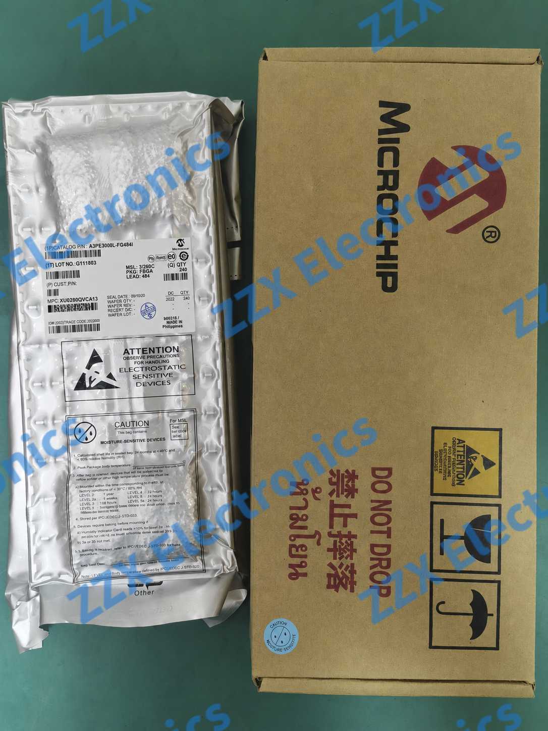 A3PE3000L-FG484I sourcing: original Microchip sealed anti-static packaging, industrial ProASIC3L FPGA