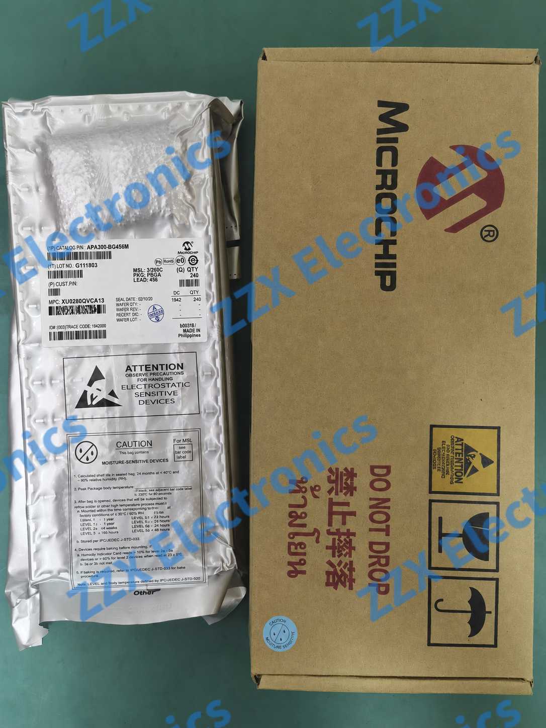 APA300-BG456M sourcing: Actel/Microchip ProASIC PLUS military-grade FPGA in original sealed packaging